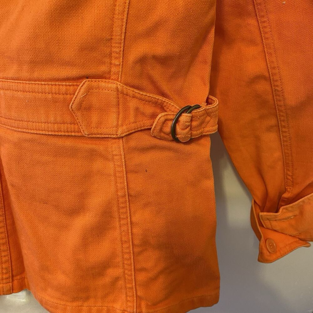 JonesNewYorkSport Jacket Women S Utility Chores Barn Work Outdoor Orange Canvas - Picture 10 of 10